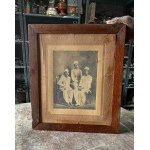 Antique Old B & W Nayapadajinu Yantra God Shri Siddhachakraji Photo With Framed