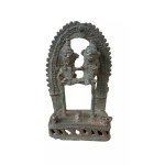 Ancient Rare Handcrafted Brass Triable Hindu Art Rural Folk God Statue Figure