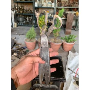 Rare Vintage Old Iron Handcrafted Tailoring Scissor Dressmaker Shear Scissor