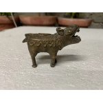 Antique Old Handmade South Indian Bhuta Tradition Panjurli Boar Brass Figurine