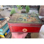 Indian Vintage Rare Ravalgaon Brand Advertising Litho Tin Metal Box Container