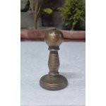 1800’s Old Antique Hand Forged Brass Made German Ink Stamper Ink Stamp Handle