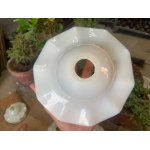 1900’s Colectible Ceramic Porcelain Lamp Shade Umbrella Shape Ruffle Lamp Shade