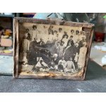 Vintage Old Black & White Photograph Of Indian Royal Family Male Members Framed