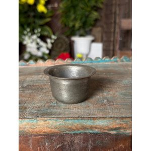 Collectible Vintage Brass Hand Made Silver Cot. Kitchenware Bowl Home Decor Bowl